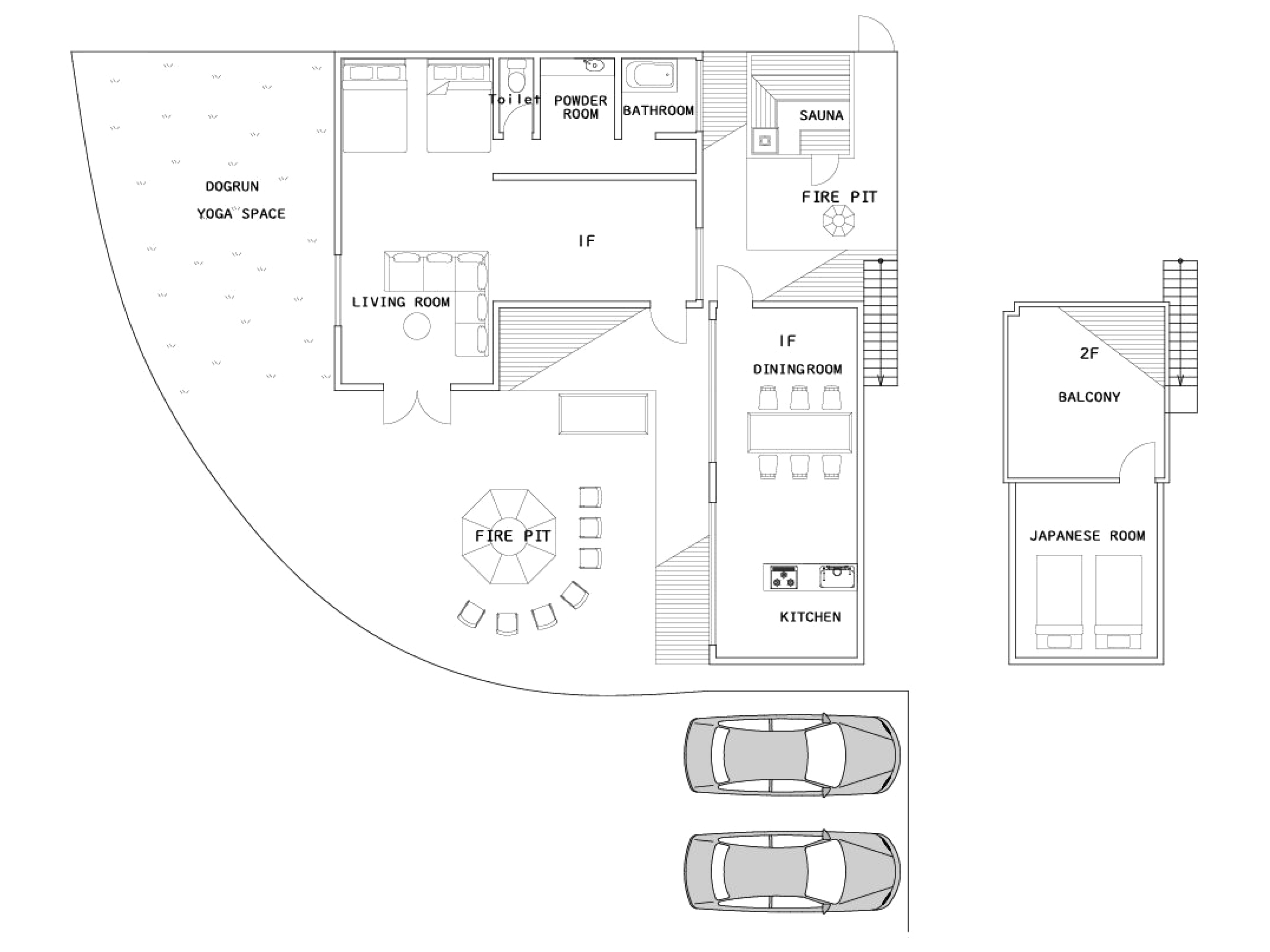ヴィラ内のマップ