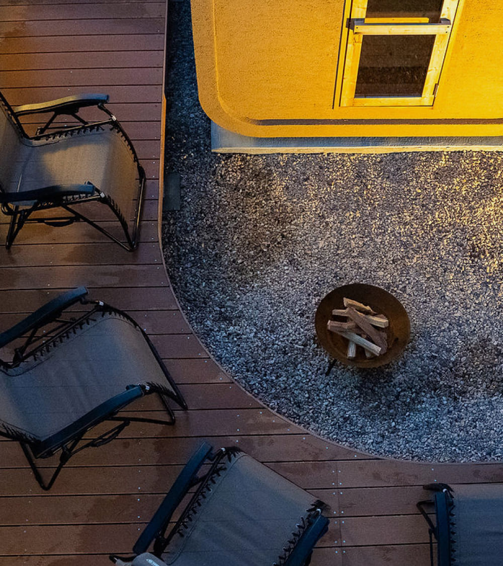 サウナと糸島の景色